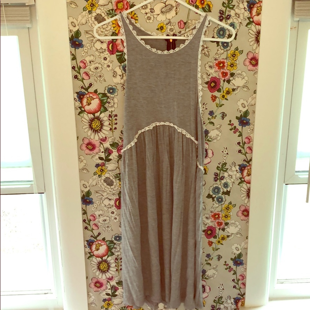 Gray cotton dress